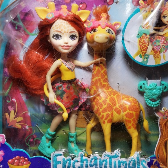Enchantimals Gillian Giraffe & Pawl Doll Action Figure Playset New - Picture 2 of 7
